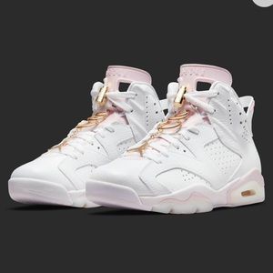 Women’s Air Jordan 6 Gold Hoops